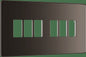 BG Nexus Flatplate Black Nickel 6 module plate - MFBN6-01 – British General