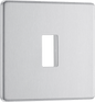 BG Nexus Screwless Flatplate Brushed Steel 1 module front plate - MFBS1-01