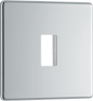 BG Nexus Screwless Flatplate Polished Chrome 1 module front plate - MFPC1-01
