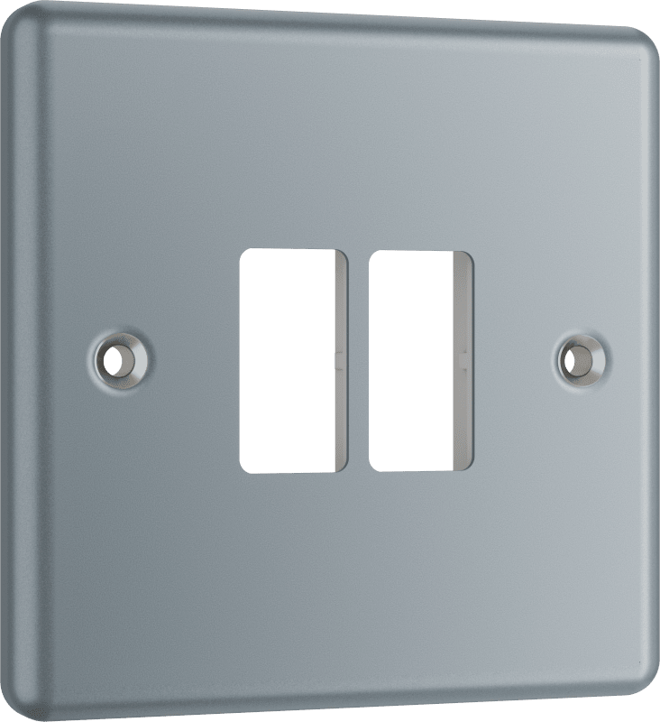 BG Metal Clad 2 module front plate - MMC2-01