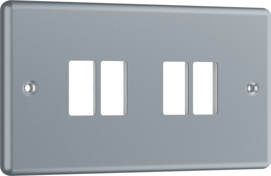 BG Metal Clad 4 module front plate - MMC4-01