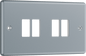 BG Metal Clad 4 module front plate - MMC4-01