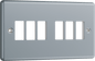 BG Metal Clad 6 module front plate - MMC6-01