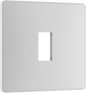 BG Evolve Brushed Steel 1 module front plate - MPCDBS1W-01