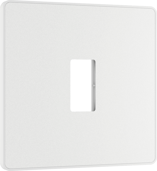 BG Evolve Pearlescent White 1 module front plate - MPCDCL1W-01