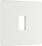 BG Evolve Pearlescent White 1 module front plate - MPCDCL1W-01