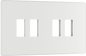 BG Evolve Pearlescent White 4 module front plate - MPCDCL4W-01