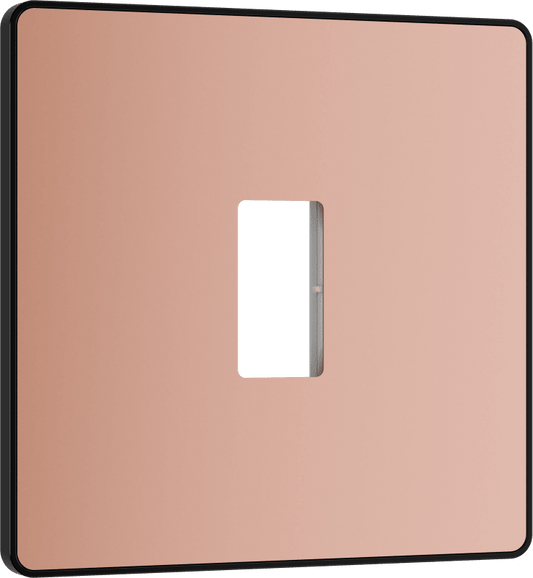 BG Evolve Polished Copper 1 module front plate - MPCDCP1B-01