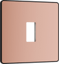 BG Evolve Polished Copper 1 module front plate - MPCDCP1B-01