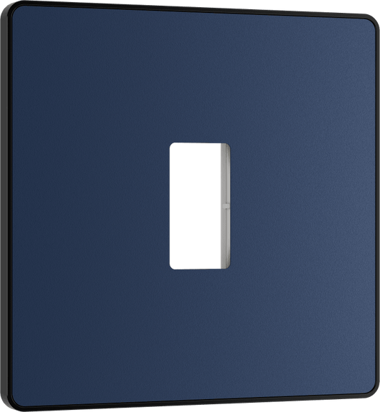 BG Evolve Matt Blue 1 module front plate - MPCDDB1B-01