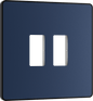 BG Evolve Matt Blue 2 module front plate - MPCDDB2B-01