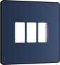 BG Evolve Matt Blue 3 module front plate - MPCDDB3B-01