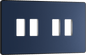 BG Evolve Matt Blue 4 module front plate - MPCDDB4B-01