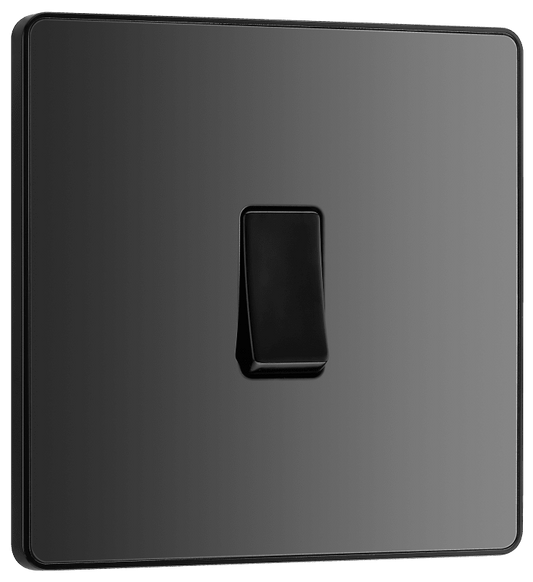BG Evolve Black Chrome Single, 2 way switch - PCDBC12B-01