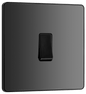 BG Evolve Black Chrome Single, 2 way switch - PCDBC12B-01