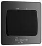 BG Evolve Black Chrome Fan isolator - PCDBC15B-01