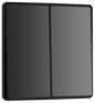 BG Evolve Black Chrome Double, 2 way switch, edge rocker - PCDBC42EB-01