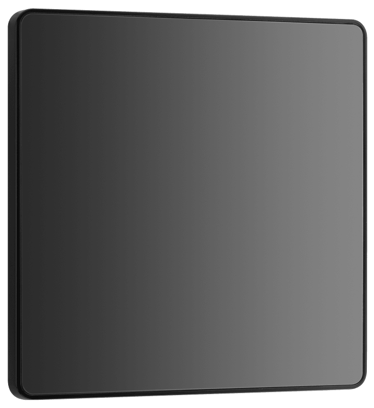BG Evolve Black Chrome Single, blank plate - PCDBC94B-01