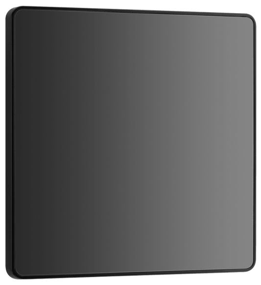 BG Evolve Black Chrome Single, blank plate - PCDBC94B-01