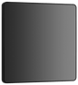 BG Evolve Black Chrome Single, blank plate - PCDBC94B-01