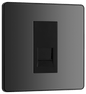 BG Evolve Black Chrome Single, telephone socket, secondary - PCDBCBTS1B-01