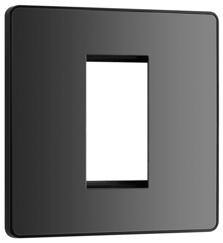 BG Evolve Black Chrome 1 module - square - PCDBCEMS1B-01