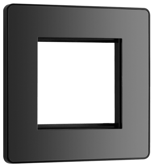 BG Evolve Black Chrome 2 module - square - PCDBCEMS2B-01