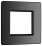 BG Evolve Black Chrome 2 module - square - PCDBCEMS2B-01