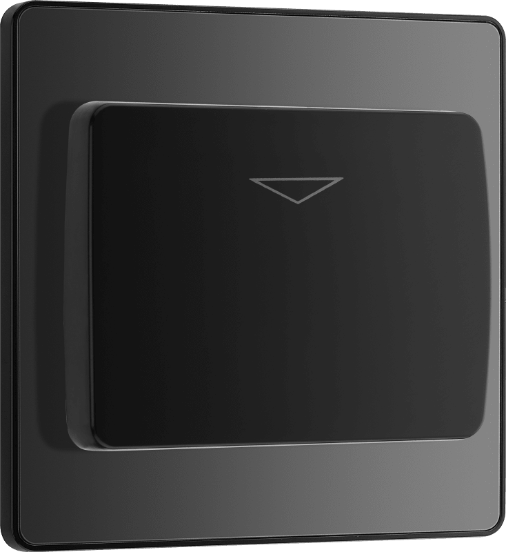 BG Evolve Black Chrome Hotel key card switch - PCDBCKYCSB-01