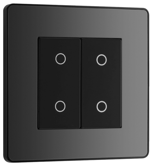 BG Evolve Black Chrome Double, 2 way touch, 200W, secondary - PCDBCTDS2B-01