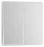BG Evolve Brushed Steel Double, 2 way switch, edge rocker - PCDBS42EW-01