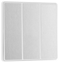 BG Evolve Brushed Steel Triple, 2 way switch, edge rocker - PCDBS43EW-01