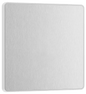 BG Evolve Brushed Steel Single, blank plate - PCDBS94W-01