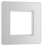 BG Evolve Brushed Steel 2 module - square - PCDBSEMS2W-01