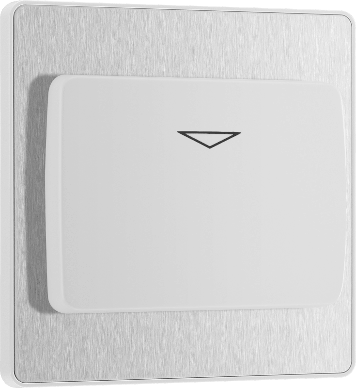 BG Evolve Brushed Steel Hotel key card switch - PCDBSKYCSW-01