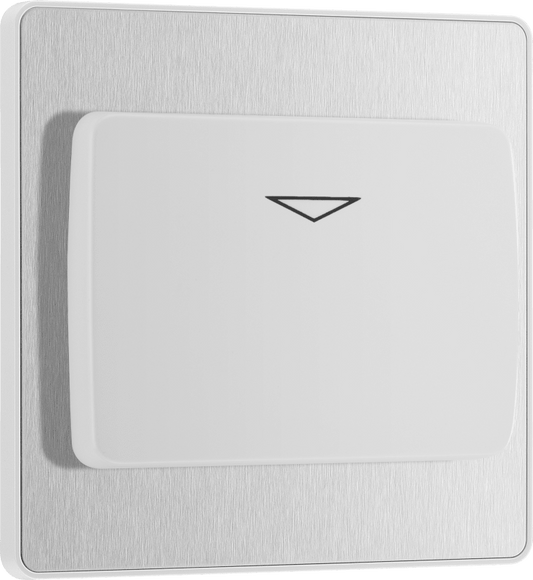 BG Evolve Brushed Steel Hotel key card switch - PCDBSKYCSW-01
