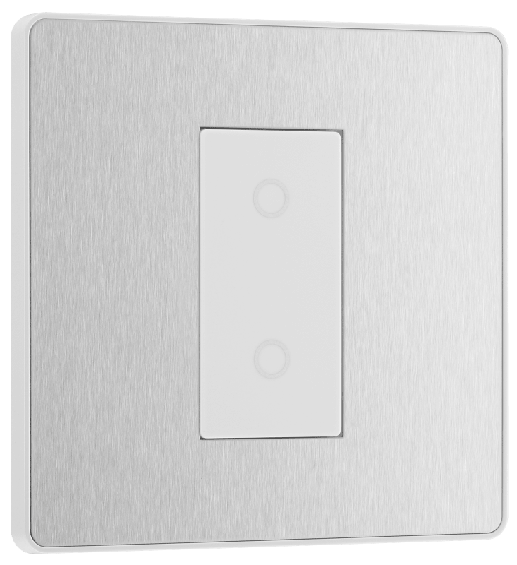 BG Evolve Brushed Steel Single, 2 way touch, 200W, master - PCDBSTDM1W-01