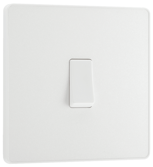 BG Evolve Pearlescent White Single, 2 way switch - PCDCL12W-01
