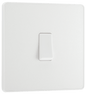 BG Evolve Pearlescent White Single, 2 way switch - PCDCL12W-01