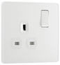 BG Evolve Pearlescent White Single, switched, single pole - PCDCL21W-01