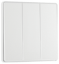 BG Evolve Pearlescent White Triple, 2 way switch, edge rocker - PCDCL43EW-01