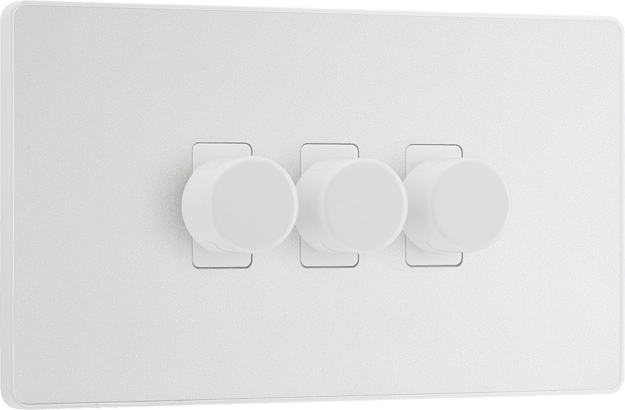 BG Evolve Pearlescent White Triple, 2 way push 200W - PCDCL83W-01