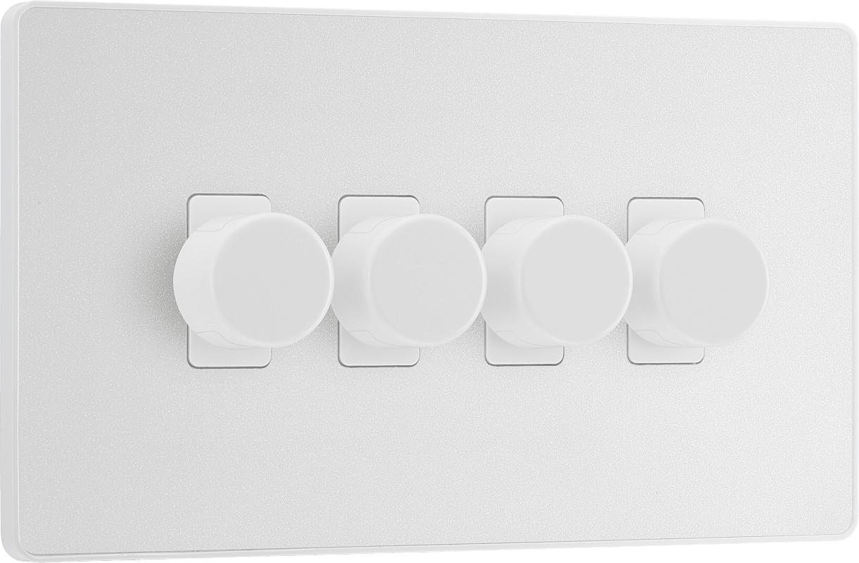 BG Evolve Pearlescent White Quadruple, 2 way push 200W - PCDCL84W-01