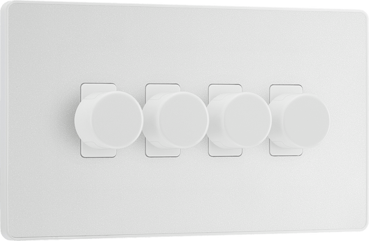 BG Evolve Pearlescent White Quadruple, 2 way push 200W - PCDCL84W-01