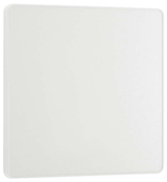 BG Evolve Pearlescent White Single, blank plate - PCDCL94W-01