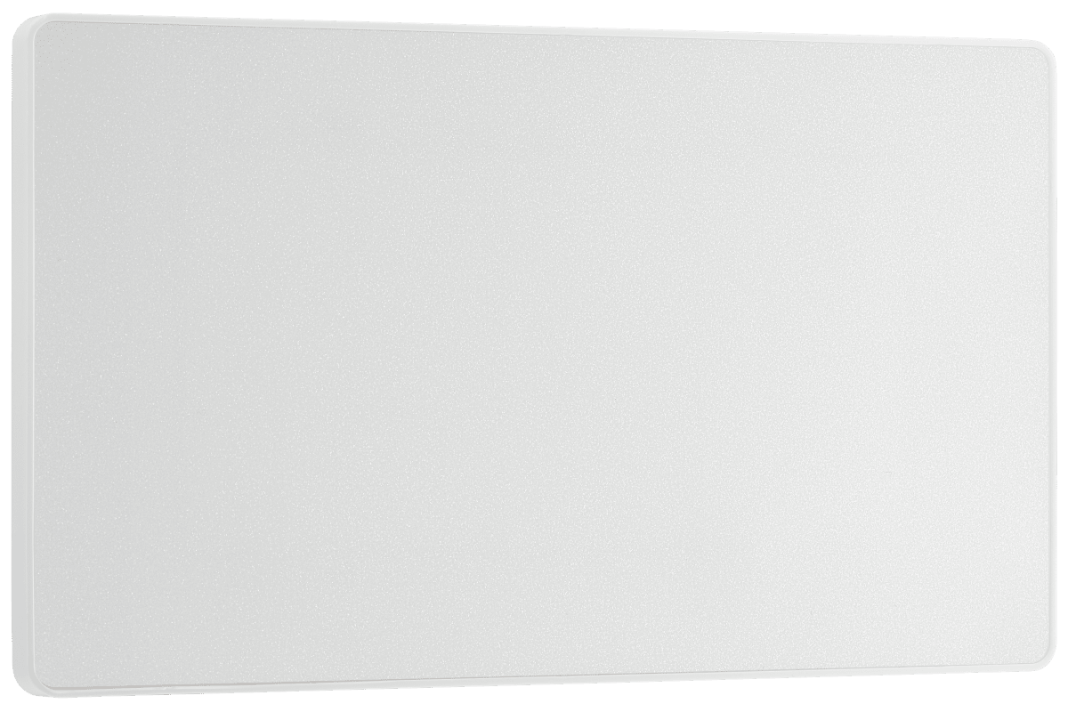 BG Evolve Pearlescent White Double, blank plate - PCDCL95W-01