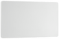 BG Evolve Pearlescent White Double, blank plate - PCDCL95W-01