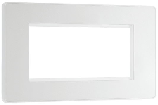 BG Evolve Pearlescent White 4 module - rectangular - PCDCLEMR4W-01
