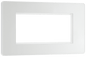 BG Evolve Pearlescent White 4 module - rectangular - PCDCLEMR4W-01