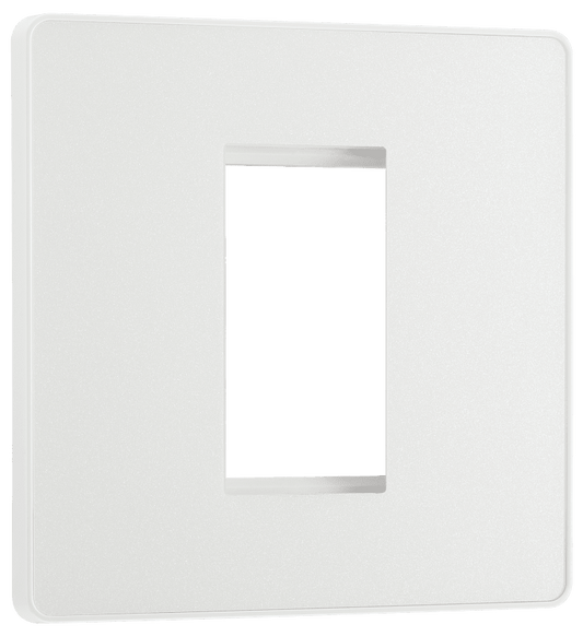 BG Evolve Pearlescent White 1 module - square - PCDCLEMS1W-01